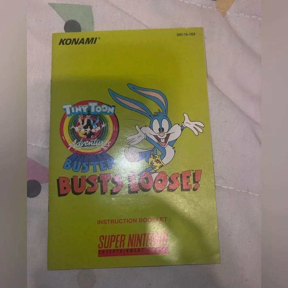 *BOX & BOOKLET ONLY* Tiny Toon Bust Loose box and booklet